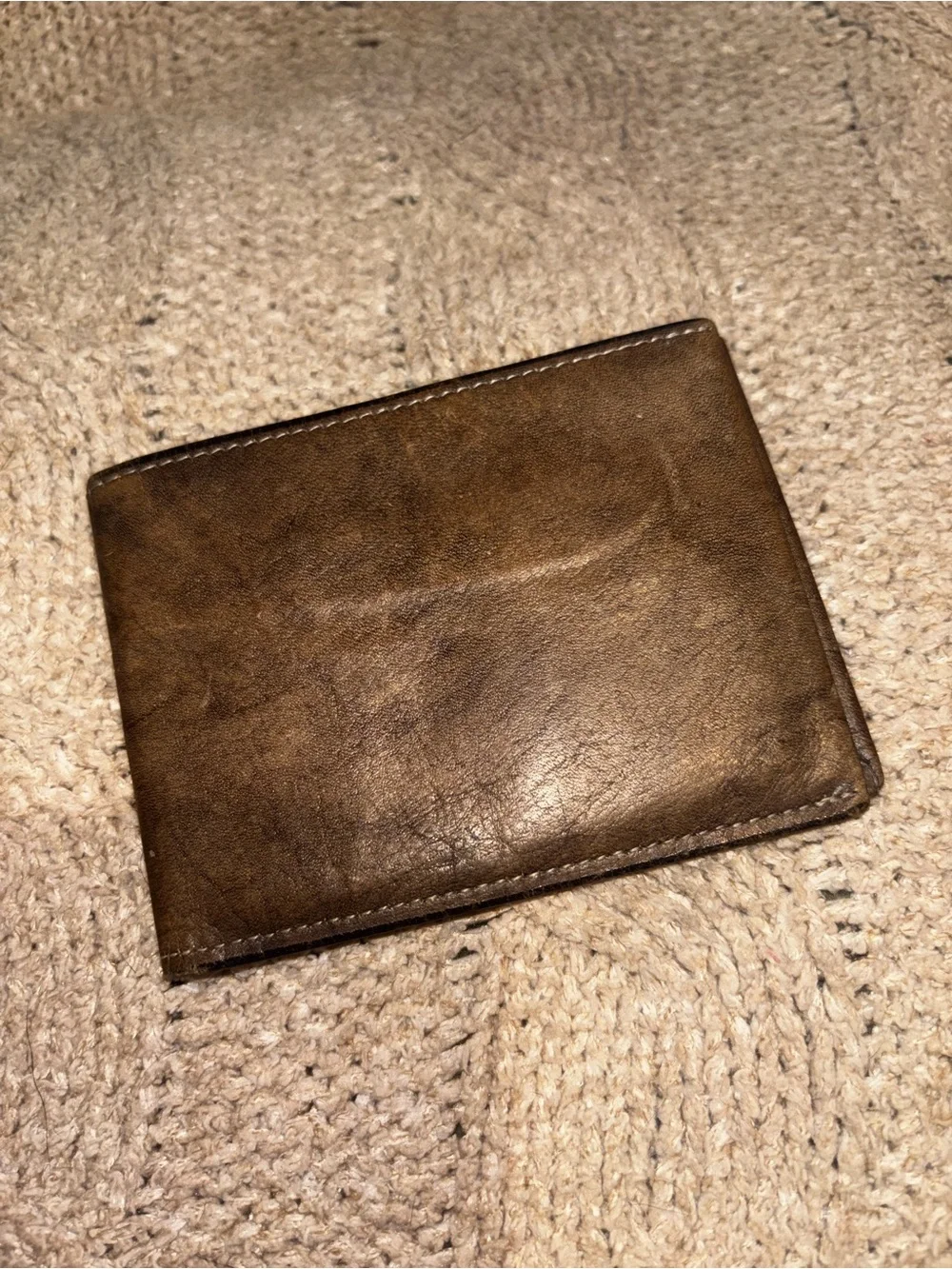 Vintage Rolfs American Classic Brown Leather Bifold Wallet